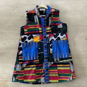 Zuri sleeveless kids dress for ages 3-5. Made in Kenya.